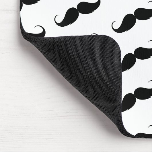 Lustiges Girly rosa und schwarzes Mousepad (Ecke)