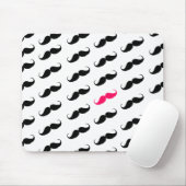 Lustiges Girly rosa und schwarzes Mousepad (Mit Mouse)