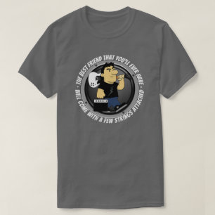 Lustiges Gitarren-Zitat Rock-Musik-Player Cartoon- T-Shirt