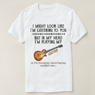 Lustiges Gitarrespieler Humor Design T-Shirt