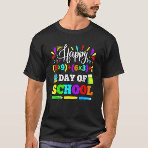Lustiges glückliches 100 Tage Schulfach Mathematik T-Shirt