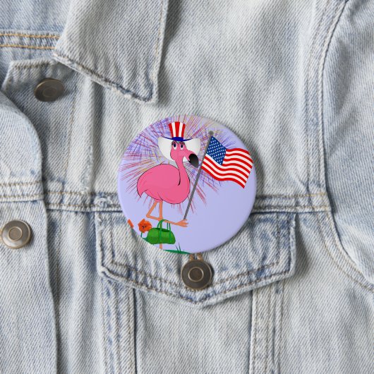 Lustiges glückliches 4. von Juli-Knopf Button (Beispiel)