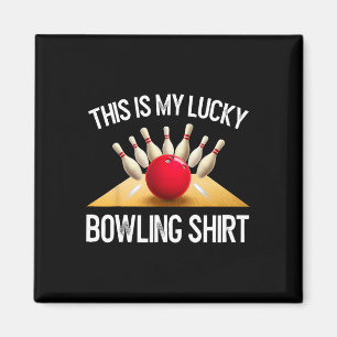 Lustiges Glückliches Bowling-Team Vintage Retro Ge Magnet