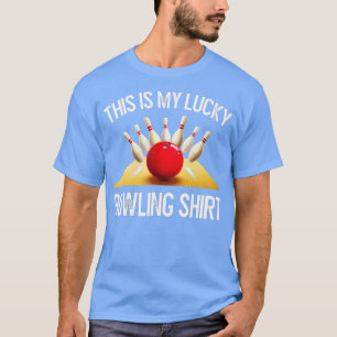 Lustiges GLÜCKLICHES BOWLING-Team Vintage Retro-Ge T-Shirt