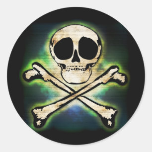 Lustiges Glühen Runder Aufkleber