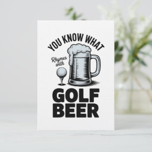 Lustiges Golf Bier Golfer Geschenk Bier Humor Golf Einladung