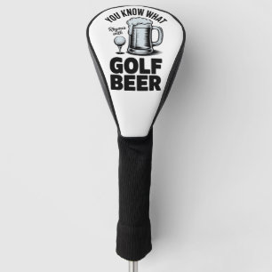 Lustiges Golf Bier Golfer Geschenk Bier Humor Golf Headcover