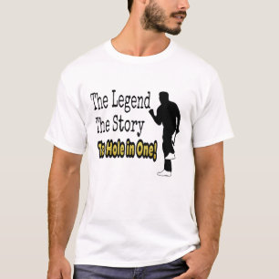 Lustiges Golf die Legende die Geschichte das Loch T-Shirt