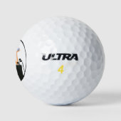 Lustiges Golf-Diva-Thema Golfball (Logo)