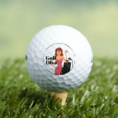Lustiges Golf-Diva-Thema Golfball (Insitu T-Shirt)