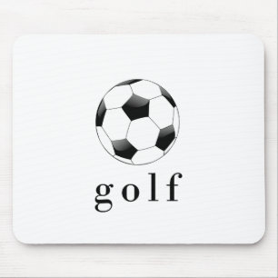 Lustiges Golf Fußball Sport T-Shirt Mousepad