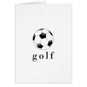 Lustiges Golf Fußball T-Shirt für Sportler