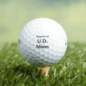 Lustiges Golf-Geschenk-Witz-Name U.D. Mann Golfball (Insitu T-Shirt)