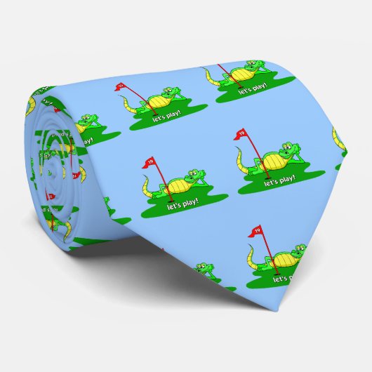 lustiges Golf Krawatte (Gerollt)