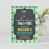 Lustiges Golf laden ein Einladung (Stehend Vorderseite)