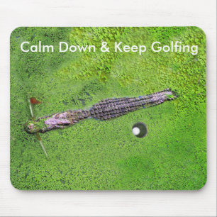 LUSTIGES GOLF MOUSEPAD, BEHALTEN RUHE U. BEHALTEN MOUSEPAD