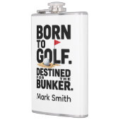 Lustiges Golf-Obsession-Zitat für Golf-Süchtige  Flachmann (Links)