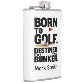 Lustiges Golf-Obsession-Zitat für Golf-Süchtige  Flachmann (Rechts)
