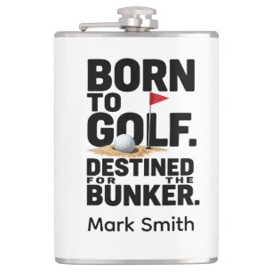 Lustiges Golf-Obsession-Zitat für Golf-Süchtige Flachmann