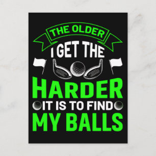 Lustiges Golf-Shirt - Abschlag mit Stil und Humor Feiertagspostkarte