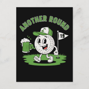 Lustiges Golf-Shirt - Abschlag mit Stil und Humor Feiertagspostkarte