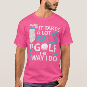 Lustiges Golf-Shirt Golfspieler Tees Golfer für Mä