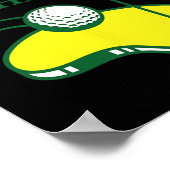 Lustiges Golf-Shirt - Meister der Ballbehandlung f Poster (Ecke)
