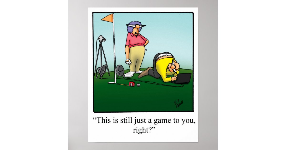 37++ Witzig lustige golf bilder , Lustiges GolfSpaßPlakatGeschenk Poster Zazzle.de