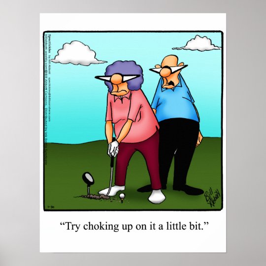 Lustiges Golf Spass Plakat Geschenk Poster Zazzle De