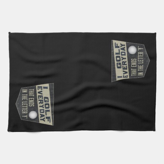 Lustiges Golf-Tuch Geschirrtuch (Horizontal)