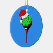 lustiges Golf Weihnachten Keramik Ornament (Rechts)