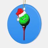lustiges Golf Weihnachten Keramik Ornament (Links)
