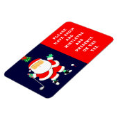 Lustiges Golf-Weihnachten Magnet (Linke Seite)
