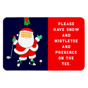 Lustiges Golf-Weihnachten Magnet