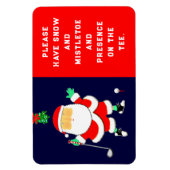 Lustiges Golf-Weihnachten Magnet (Vertikal)