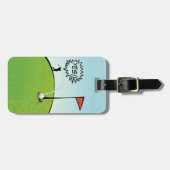 LUSTIGES GOLFBALL-LOCH IN EINEM, GEPÄCKANHÄNGER (Vorderseite horizontal)