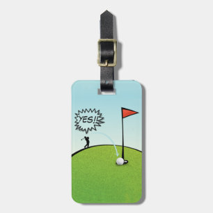 LUSTIGES GOLFBALL-LOCH IN EINEM, GEPÄCKANHÄNGER