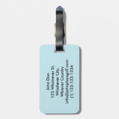 LUSTIGES GOLFBALL-LOCH IN EINEM, GEPÄCKANHÄNGER (Rückseite vertikal)