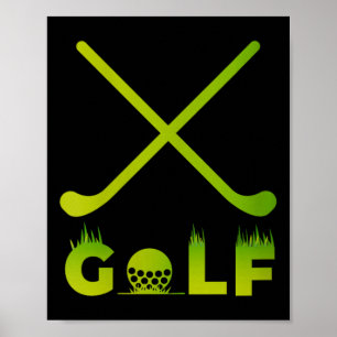Lustiges Golfgeschenk für Golfer-Ehemann von Fraue Poster
