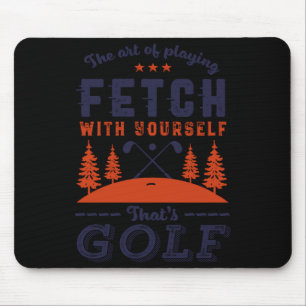 Lustiges Golfspieler-Zitat für Golfer, die Golf li Mousepad