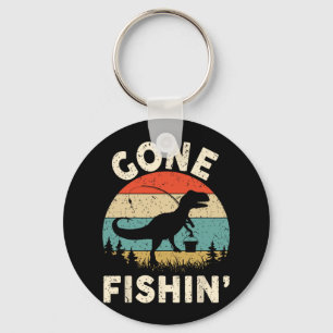 Lustiges Gone Fishing-Shirt Männer Frauen Jugend J Schlüsselanhänger