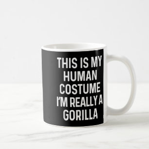 Lustiges Gorillakostüm-Shirt Halloween Erwachsene Kaffeetasse