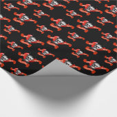 Lustiges gotisches Valentines-Liebeherz Geschenkpapier (Ecke)