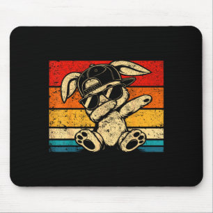Lustiges Grafik-Meme-Dabbing-Kaninchen für Männer  Mousepad