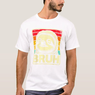 Lustiges Grafik-Meme Faultier Bruh für Jungen Mädc T-Shirt