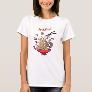 Lustiges Grafik-T-Shirt "Send Noods"  T-Shirt