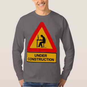 Lustiges Grafik-T-Shirt 'Unter Konstruktion' – Bür T-Shirt