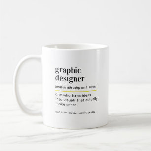 Lustiges Grafikdesigner-Definition Geschenk Kaffeetasse