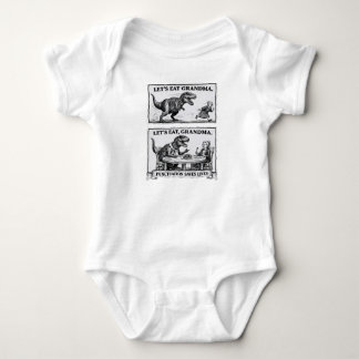 Lustiges Grammatik-Baby-Singlett – „Lasst uns esse Baby Strampler