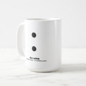 Lustiges Grammatik-Tassen-englisches Kaffeetasse (Vorderseite Links)